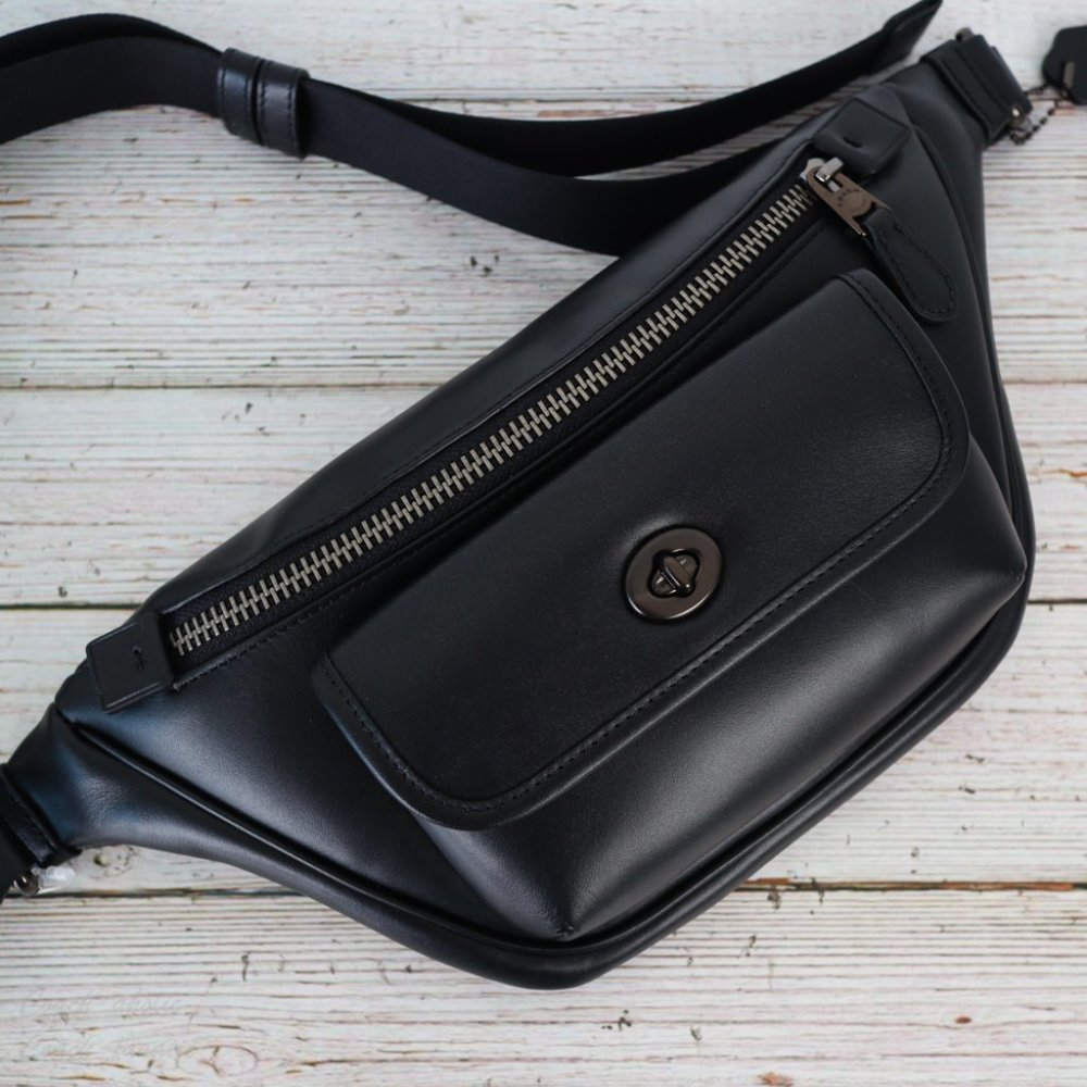 NWT Coach Heritage Leather Belt Bag Fanny Pack - Picture 9 of 10